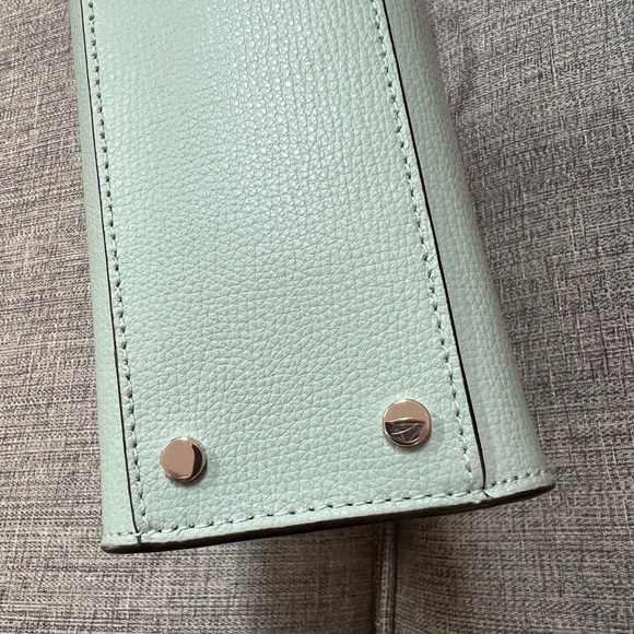 Kate Spade Darcy Top Handle Crossbody Strap Multi Compartment Green Satchel Bag - Picture 8 of 12